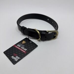 Tuff Pupper 18” Dog Collar Lifetime Warranty Black Gold Waterproof Odor Free NEW